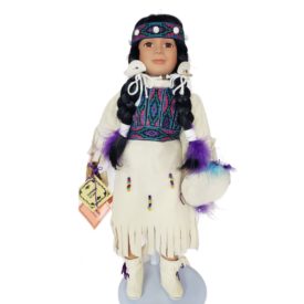 Vintage Kingstate The Dollcrafter Shining Star Porcelain 16" Native American Princess Doll