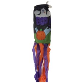 Halloween Boo Ghost & Pumpkin Windsock 54"