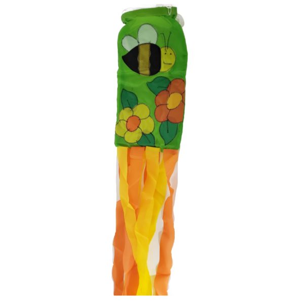 Springtime Bumble Bee & Flowers Windsock 54"