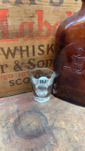 Collectible Shot Glass - Clear Fluted