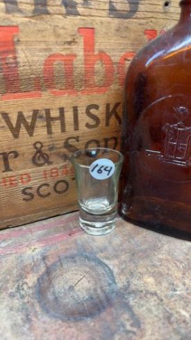 Collectible Shot Glass - Tall Clear Fluted