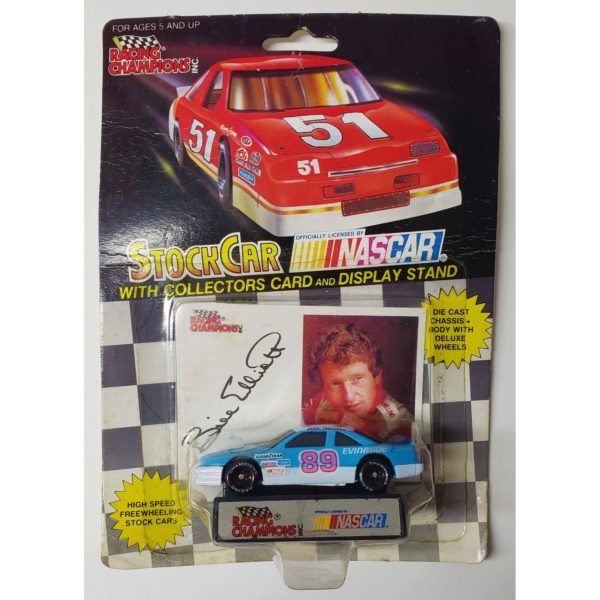 1991 Racing Champions Stock Car NASCAR Bill Elliot #89 w/Card & Stand