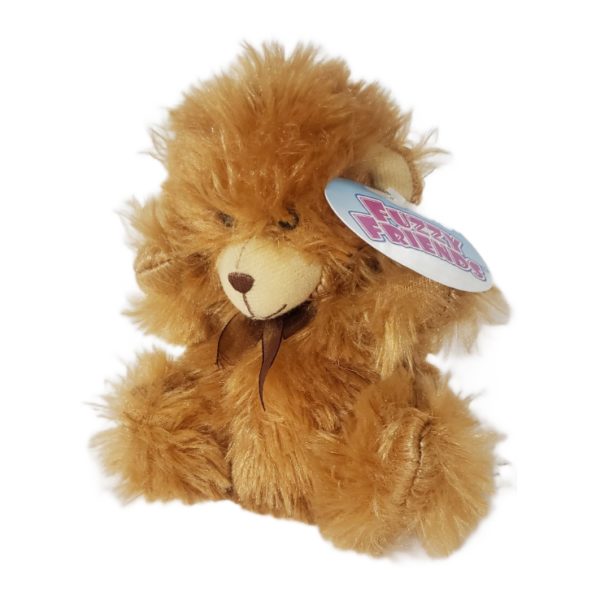 Fuzzy Friends Teddy Bear Plush Sitting Light Brown 6"