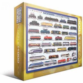 Modern Locomotives - 1000 Piece Jigsaw Puzzle by Eurographics