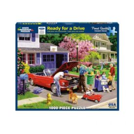 White Mountain 1000 Piece Jigsaw Puzzle Ready for a Drive