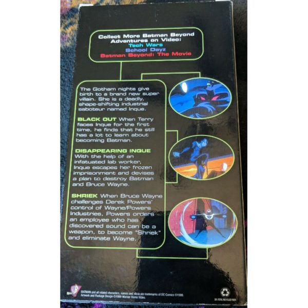 Batman Beyond: Disappearing Inque (1999) (VHS Tape)