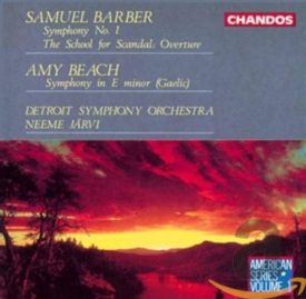 Samuel Barber: Symphony No. 1 / Amy Beach: Symphony in E Minor (Gaelic) (Music CD)