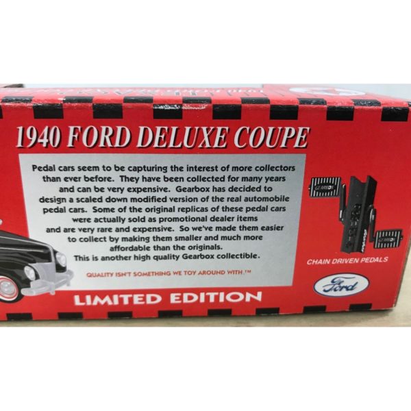 Gearbox Limited Edition Collectible - 1940 Ford Deluxe Coupe Pedal Car 1/64