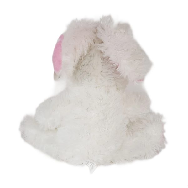 Cuddly Cousins Easter Bunny Plush Floppy Rabbit White Pink 9"