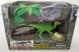 2001 Jasman Inc. Raptor Dinosaur Diorama With Nest and Hatchlings