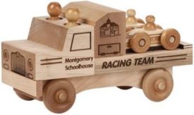 Maple Landmark 76225 Natural Classic, Racing Team, Wood Toy