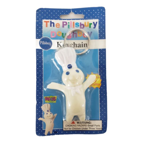 Vintage 1996 Pillsbury Doughboy Poppin Poke My Tummy Keychain