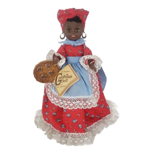 Vintage 1981 Gambina Doll "Odelia" Praline Lady 11" Creole Ethnic Hand Made New Orleans