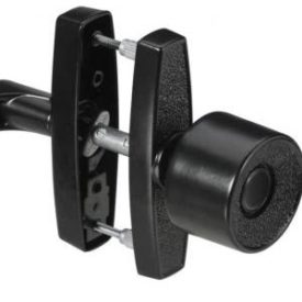 National Hardware N178-798 V1307 Knob Latch Without Key in Black