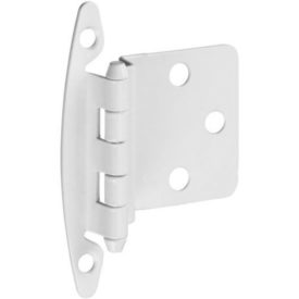 Stanley S826396 White Non-Spring Cabinet Hinge, 2 Count