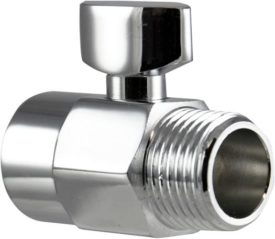 DANCO Shower Volume Control Shut-Off Valve, Chrome, 1.6 inch, 1-Pack (89171)