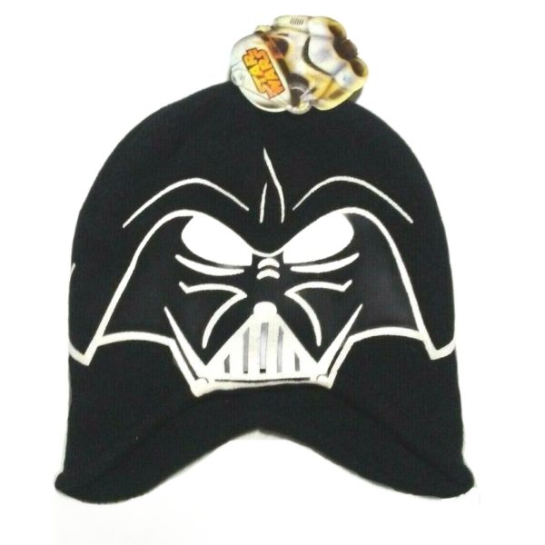Darth Vader Big Face Peruvian Beanie Style (One Size, Child)