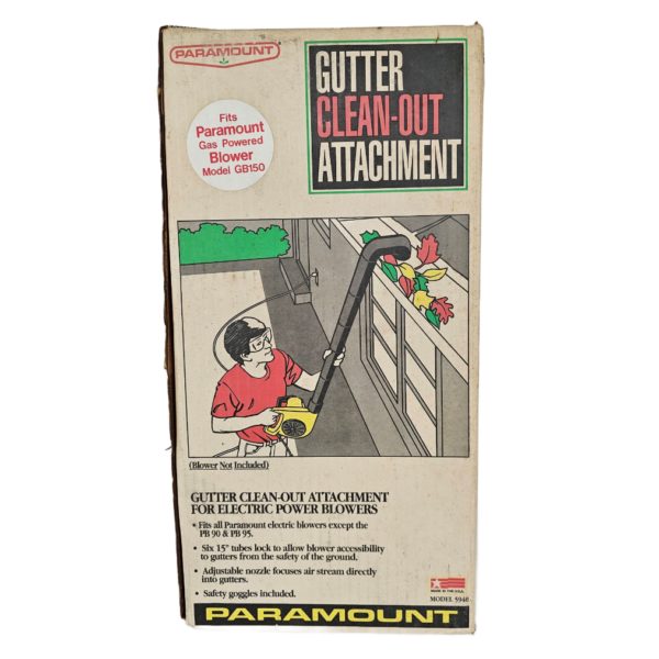 Vintage Paramount Air Leaf Blower Rain Gutter Clean-out Attachment Model 5940