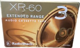 Radio Shack XR-60 Minute Audio Cassette Tapes - 3 pack