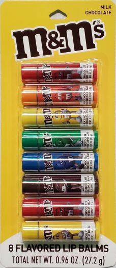 M&M 8 Pack Flavored Lip Balms