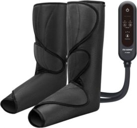FIT KING Leg Air Massager for Circulation and Relaxation Foot and Calf Massage with Handheld Controller 3 Intensities 2 Modes