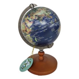 Fun Globe 5 inch Dia. Illuminated Rechargeable Globe with Touch Light (Blue)