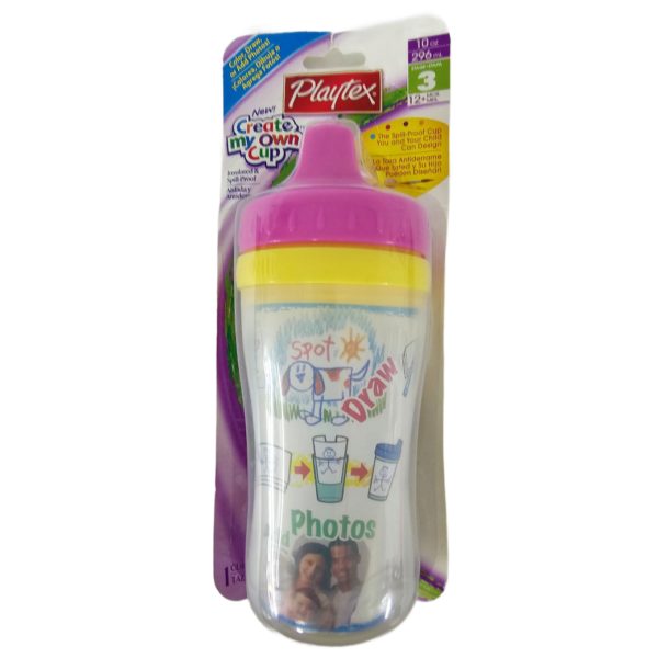 Playtex Create My Own Sippy Cup The Spill Proof Cup You and Your Child Can Design 12 Months+