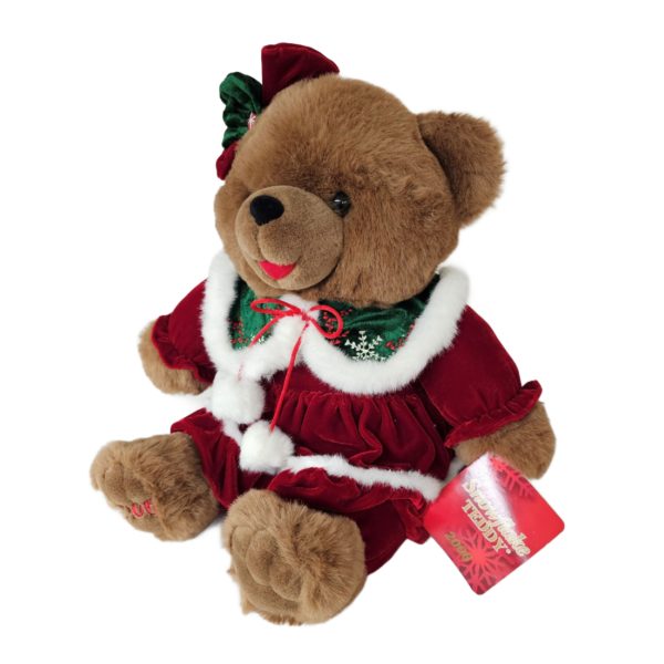 Dan Dee SNOWFLAKE TEDDY Girl Bear 2006, 20"Christmas Plush