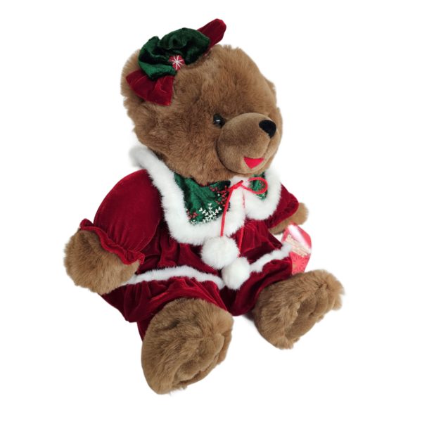 Dan Dee SNOWFLAKE TEDDY Girl Bear 2006, 20"Christmas Plush