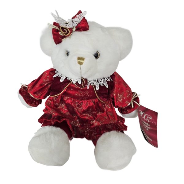 Dan Dee Collector's Choice 2002 Christmas Teddy Bear Girl Stuffed Plush 16"