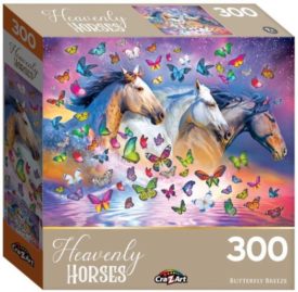 Heavenly Horses "Butterfly Breeze" 300 Piece Jigsaw Puzzle