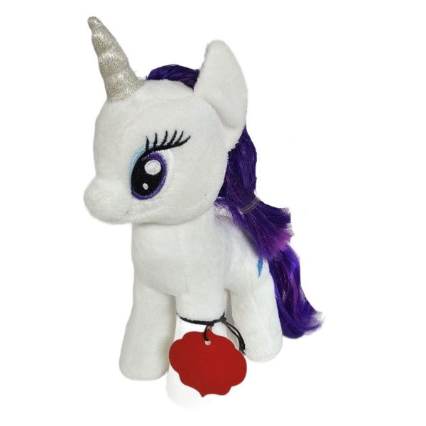 Ty Beanie Baby My Little Pony  7" Rarity 2014 Hasbro