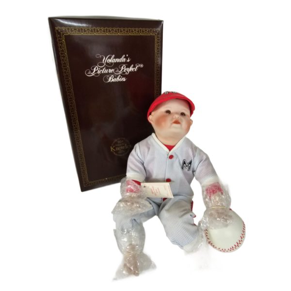 1990 Ashton-Drake Galleries "Michael" Boy Baseball Doll 11" Yolanda's Picture Perfect Babies