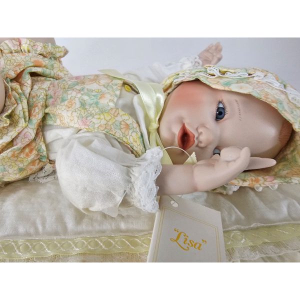 Vintage 1990 Ashton-Drake Galleries "Lisa" Girl Baby Doll 11" Yolanda's Picture Perfect Babies