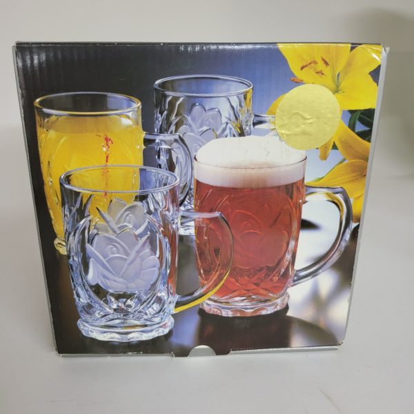 Home Beautiful Crystal Rose Pearls Set of 4 Mugs WY001/415