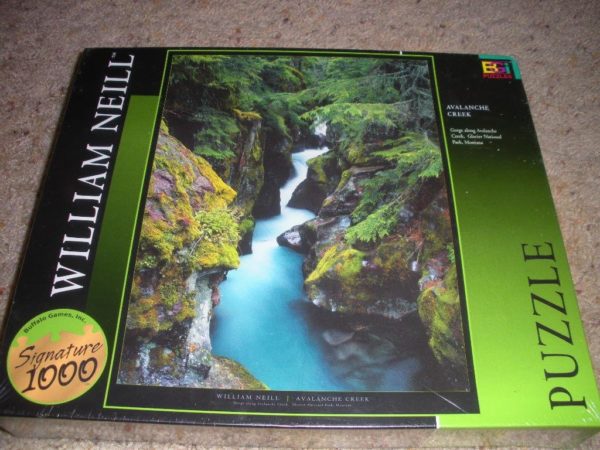 Assorted Puzzles 4 Pack Bundle: Mega Puzzles Hometown Collection Old Faithful 1000 Piece Puzzle, William Neill Avalanche Creek, Glacier National Park Montana 1000 Piece Jigsaw Puzzle, Marvel X-Men & Wolverine Mini Puzzles 2 Box Set, Golden Guild Fairlee, Vermont Pumpkin Patch 1000 Piece Jigsaw Puzzle