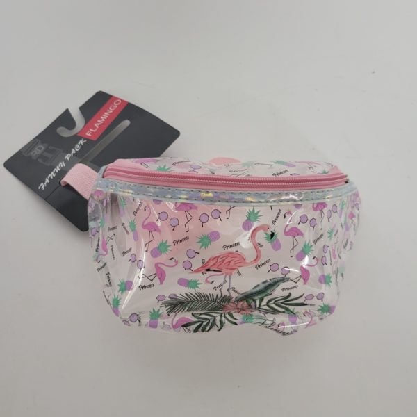 Flamingo's & Pineapple Fanny Waist Pack (Pink & Purple)