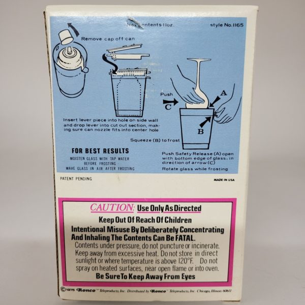 Vintage Original 1975 Ronco Glass Froster As Seen on TV Way Back Then!