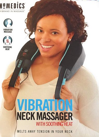 Homedics Heated Vibration Neck Massager, Multi Speed 