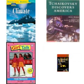 Children's Fun & Educational 4 Pack Paperback Book Bundle (Ages 6-12): Language, Literacy & Vocabulary - Reading Expeditions Earth Science: Climate Avenues, Tchaikovsky Discovers America, Peer Pressure Girl Talk, The Re-Appearing Statue Jackpine Point Adventures