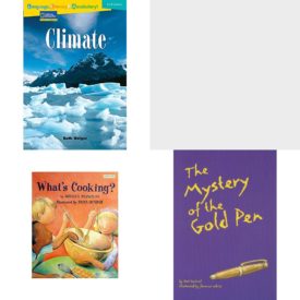 Children's Fun & Educational 4 Pack Paperback Book Bundle (Ages 6-12): Language, Literacy & Vocabulary - Reading Expeditions Earth Science: Climate Avenues, MY FIRST GRADE DOMINIE VOCABULARY DEVELOPMENT, Whats Cooking, READING 2000 LEVELED READER 6.178A THE MYSTERY OF THE GOLD PEN Scott Foresman Reading: Orange Level