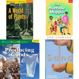 Children's Fun & Educational 4 Pack Paperback Book Bundle (Ages 6-12): Language, Literacy & Vocabulary - Reading Expeditions Life Science/Human Body: A World of Plants Language, Literacy, and Vocabulary - Reading Expeditions, HORRIBLE MIGGLE, THE Dominie Joy Chapter Books, Windows on Literacy Language, Literacy & Vocabulary Fluent Social Studies: Producing Goods Language, Literacy, and Vocabulary - Windows on Literacy, IOPENERS SAND SINGLE GRADE 1 2005C