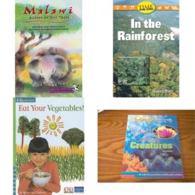 Children's Fun & Educational 4 Pack Paperback Book Bundle (Ages 6-12): Little Celebrations, Malawi-Keeper of the Trees, Single Copy, Fluency, Stage 3b, In the Rainforest: Early Fluent Plus Nonfiction Readers, IOPENERS EAT YOUR VEGETABLES SINGLE GRADE 1 2005C, Coral Colony Creatures Ripleys