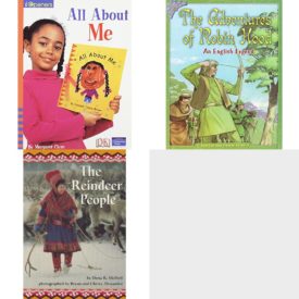 Children's Fun & Educational 4 Pack Paperback Book Bundle (Ages 6-12): IOPENERS ALL ABOUT ME SINGLE GRADE 2 2005C, ADVENTURES OF ROBIN HOOD Dominie Collection of Myths & Legends, The Reindeer People Scott Foresman Reading: Orange Level, KING MIDAS &..GOLDEN TOUCH 6PK Dominie Collection of Traditional Tales