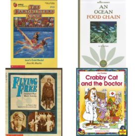 Children's Fun & Educational 4 Pack Paperback Book Bundle (Ages 6-12): Jessis Gold Medal Baby-Sitters Club, 55, Natures Bounty: Ocean, Flying Free: Americas First Black Aviators, CRABBY CAT AND THE DOCTOR