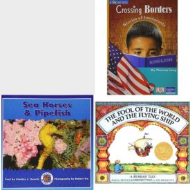 Children's Fun & Educational 4 Pack Paperback Book Bundle (Ages 6-12): COMPREHENSION POWER READERS SUPER FIREFIGHTERS GRADE 2 SINGLE 2004C, Crossing Borders: Stories of Immigrants, Sea Horses & Pipefish Dominie Marine Life Young Readers, The Fool of the World and the Flying Ship: A Russian Tale
