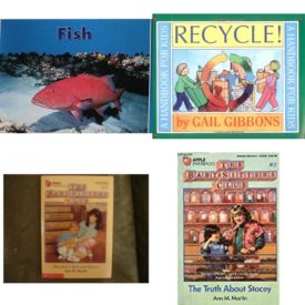 Children's Fun & Educational 4 Pack Paperback Book Bundle (Ages 6-12): FISH PAPERBACK Dominie Marine Life Young Readers, Recycle!: A Handbook for Kids, Mary Annes Bad-Luck Mystery Baby-Sitters Club, The Truth about Stacey The Baby-Sitters Club #3