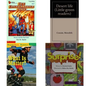 Children's Fun & Educational 4 Pack Paperback Book Bundle (Ages 6-12): Stacey and the Bad Girls Baby-Sitters Club, 87, Desert life Little green readers, Language, Literacy & Vocabulary - Reading Expeditions Physical Science: What Is Matter? Language, Literacy, and Vocabulary - Reading Expeditions, LITTLE CELEBRATIONS, SURPRISE!, FLUENCY, STAGE 3A