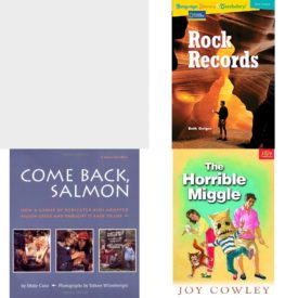 Children's Fun & Educational 4 Pack Paperback Book Bundle (Ages 6-12): SCHOOLS OF FISH Dominie Marine Life Young Readers, Rock Records Avenues, Come Back, Salmon: How a Group of Dedicated Kids Adopted Pigeon Creek and Brought it Back to Life, HORRIBLE MIGGLE, THE Dominie Joy Chapter Books