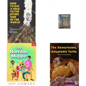 Children's Fun & Educational 4 Pack Paperback Book Bundle (Ages 6-12): How to Dig a Hole to the Other Side of the World, Bridges Newbridge Discovery Links, HORRIBLE MIGGLE, THE Dominie Joy Chapter Books, LITTLE CELEBRATIONS, NON-FICTION, THE REMARKABLE, ADAPTABLE TURTLE, SINGLE COPY, STAGE 3B